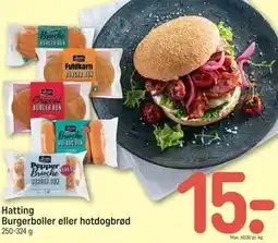 REMA 1000 Hatting Burgerboller eller hotdogbrød tilbud