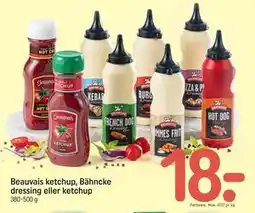 REMA 1000 Beauvais ketchup, Bähncke dressing eller ketchup tilbud