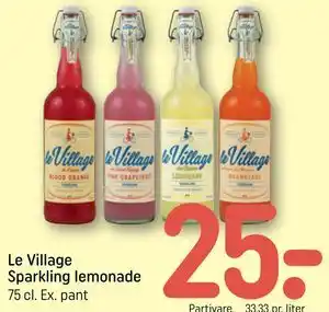 Le Village Sparkling lemonade