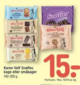 REMA 1000 Karen Volf Snøfler, kage eller småkager tilbud