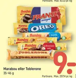 REMA 1000 Marabou eller Toblerone tilbud