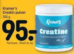 REMA 1000 Kramer's Creatin pulver tilbud