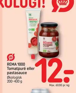 REMA 1000 REMA 1000 Tomatpuré eller pastasauce tilbud