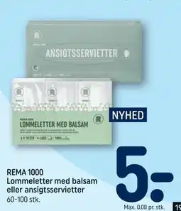 REMA 1000 REMA 1000 Lommeletter med balsam eller ansigtsservietter tilbud