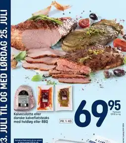 REMA 1000 Kalveculotte eller danske kalveflatsteaks med hvidløg eller BBQ tilbud