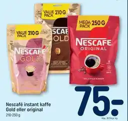 REMA 1000 Nescafé instant kaffe Gold eller original tilbud