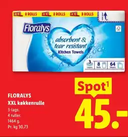 Lidl FLORALYS XXL køkkenrulle tilbud