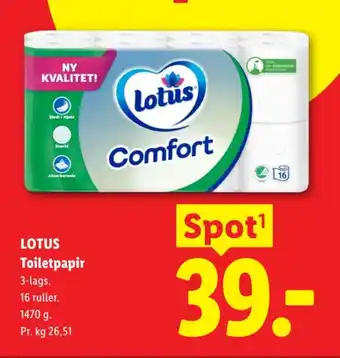 Lidl LOTUS Toiletpapir tilbud