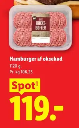 Lidl Hamburger af oksekød tilbud