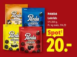 Lidl PANDA Lakrids tilbud