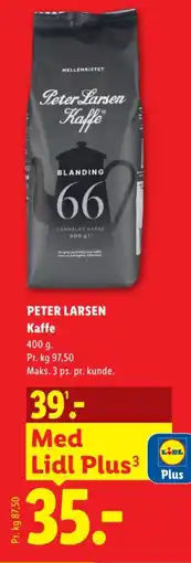 Lidl Peter larsen kaffe tilbud