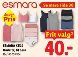 Lidl Esmara kids undertøj til børn tilbud
