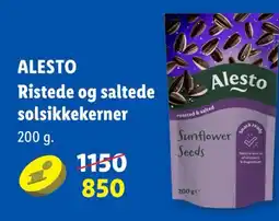 Lidl ALESTO Ristede og saltede solsikkekerner tilbud