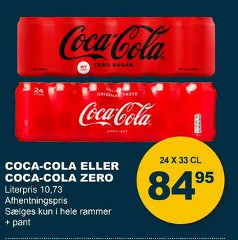 Let-Køb Coca-cola eller coca-cola zero tilbud