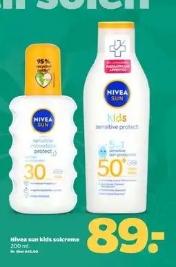 Netto Nivea sun kids solcreme tilbud