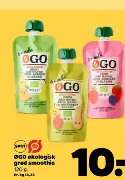 Netto ØGO økologisk grød smoothie tilbud