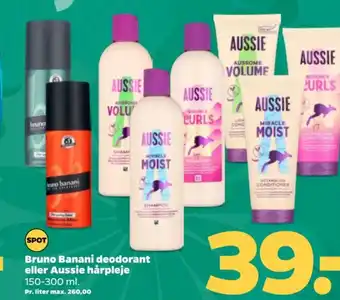 Netto Bruno Banani deodorant eller Aussie hårpleje tilbud