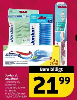 Løvbjerg Jordan el. Aquafresh tilbud