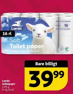 Løvbjerg Lambi toiletpapir tilbud