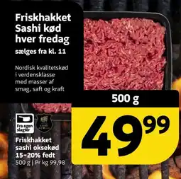 Løvbjerg Friskhakket sashi oksekød 15-20% fedt tilbud