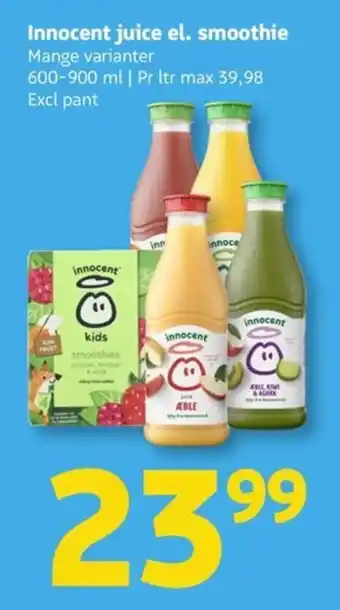 Løvbjerg Innocent juice el. smoothie tilbud