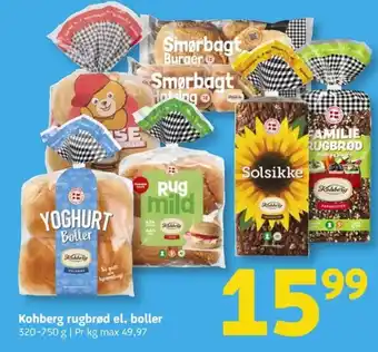 Løvbjerg Kohberg rugbrød el. boller tilbud
