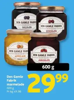 Løvbjerg Den Gamle Fabrik marmelade tilbud