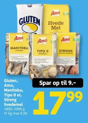 Løvbjerg Gluten, Amo, Manitoba, Tipo 0 el. Strong hvedemel tilbud