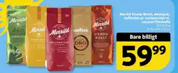 Løvbjerg Merrild Vienna Roast, økologisk, koffeinlet el. mellemristet el. Lavazza filterkaffe tilbud
