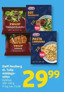 Løvbjerg Steff Houlberg el. Tulip middags- retter tilbud