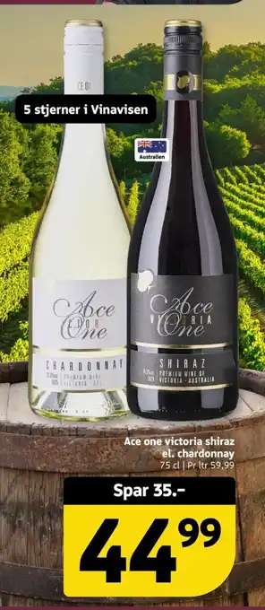 Løvbjerg Ace one victoria shiraz el. chardonnay tilbud