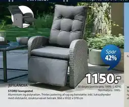 JYSK STORD loungestol tilbud