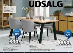 JYSK SKOVLUNDE spisebord tilbud