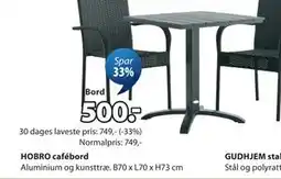 JYSK HOBRO cafébord tilbud