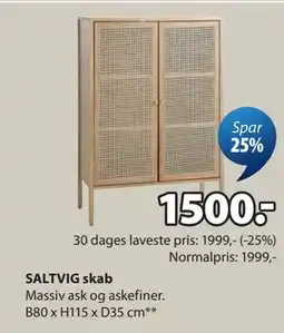JYSK SALTVIG skab tilbud