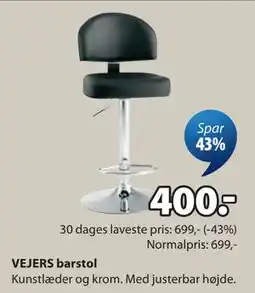 JYSK VEJERS barstol tilbud