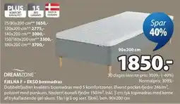 JYSK FJELNA F + EKSO boxmadras tilbud