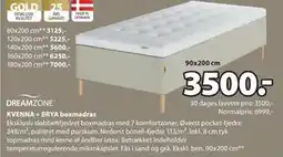 JYSK KVENNA + BRYA boxmadras tilbud