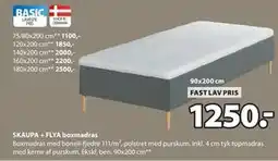 JYSK SKAUPA + FLYA boxmadras tilbud