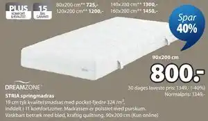 JYSK STRIA springmadras tilbud