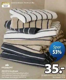 JYSK BREDBYN håndklæde tilbud