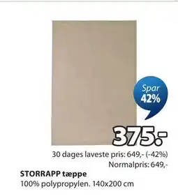 JYSK STORRAPP tæppe tilbud