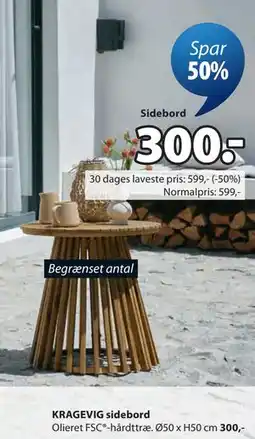 JYSK KRAGEVIG sidebord tilbud