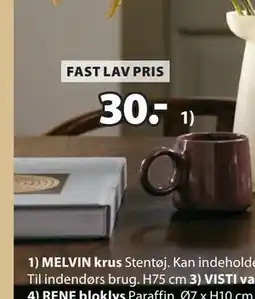 JYSK MELVIN krus tilbud