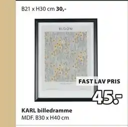 JYSK KARL billedramme tilbud
