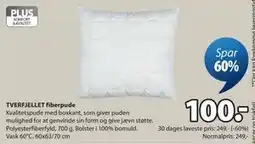 JYSK TVERFJELLET fiberpude tilbud