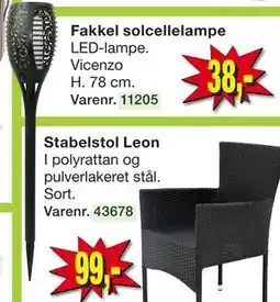 Harald Nyborg Fakkel solcellelampe tilbud