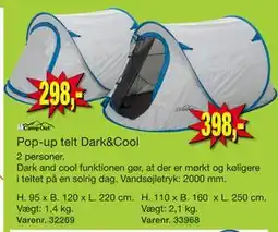 Harald Nyborg Pop-up telt Dark&Cool tilbud