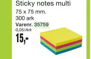 Harald Nyborg Sticky notes multi tilbud