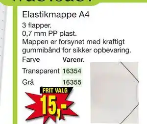 Harald Nyborg Elastikmappe A4 tilbud